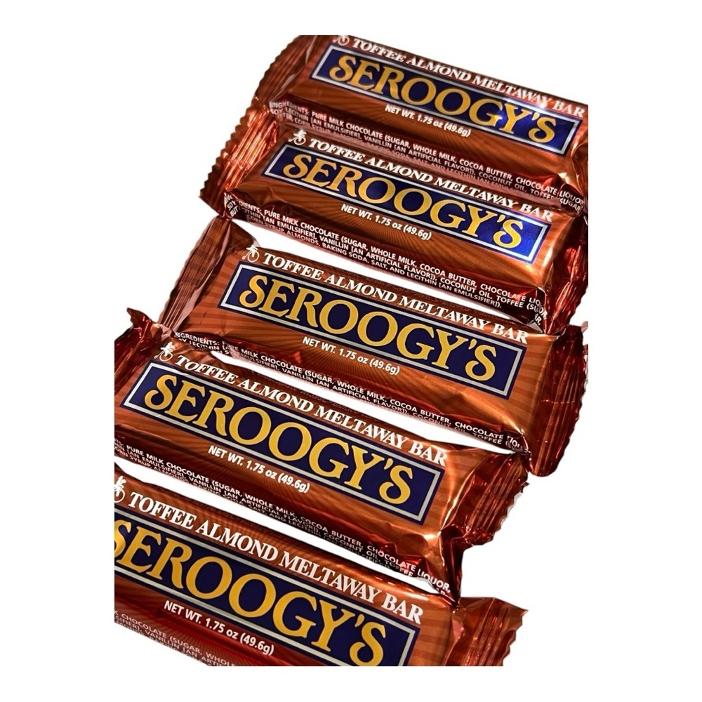 Seroogy’s Chocolate Candy Bars 5 Pack TOFFEE ALMOND MELTAWAY  NEW  IYKYK 🍫🍫 - Picture 2 of 3